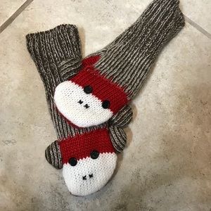 Sock Monkey Mittens
